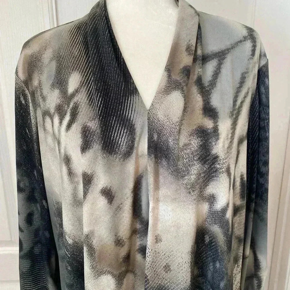 Clara Sun Woo Assymetrical Mature Lagenlook Tunic Size 1X - Picture 5 of 8